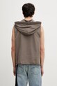 Odzież Rick Owens DRKSHDW top bawełniany męski DU01F4165.RIGP brązowy