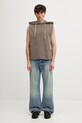 Rick Owens DRKSHDW top bawełniany męski DU01F4165.RIGP brązowy