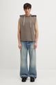 Rick Owens DRKSHDW top bawełniany męski DU01F4165.RIGP brązowy