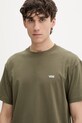 Vans t-shirt męski bawełniany zielony VN000R9XFR11