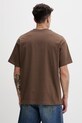 Odzież Vans t-shirt męski bawełniany VN000VY1FST1 brązowy