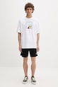 Vans T-shirt męski bawełniany VN000VY5WHT1 beżowy SS26
