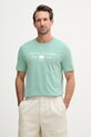 Tommy Hilfiger tricou pentru bărbați, din bumbac turcoaz MW0MW42365