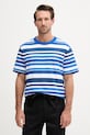 Tommy Hilfiger tričko pánske bavlnené modrá MW0MW42375