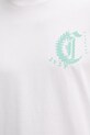 Памучна тениска Just Cavalli 80OAHT26.CJ500 бял
