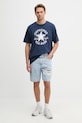 Converse tričko pánské bavlněné CVM6T087 námořnická modř SS26