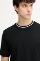 BOSS tričko pánske bavlnené Taut 40 čierna 50559847