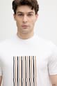 BOSS T-shirt męski bawełniany Thompson 41 biały 50560466