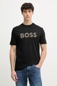 BOSS t-shirt ανδρικό βαμβακερό Thompson 41 μαύρο 50560466