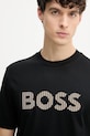 BOSS t-shirt ανδρικό βαμβακερό Thompson 41 μαύρο 50560466
