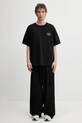 Kenzo GOTS KENZO BOKE HEART OVERSIZE t-shirt bawełniany męski FG55TS4054SY czarny