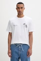 Oblečenie Filling Pieces basic tričko pánske bavlnené Broken Plate 412620500321.110 biela
