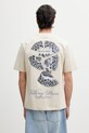 Odzież Filling Pieces t-shirt męski bawełniany Broken Plate 412620500321.292 beżowy