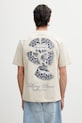 Oblečenie Filling Pieces pánske bavlnené tričko Broken Plate 412620500321.292 béžová