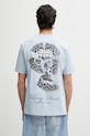 Oblečenie Filling Pieces pánske bavlnené tričko Broken Plate 412620500321.294 modrá