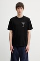 Odzież Filling Pieces t-shirt bawełniany Champagne 412620500288.130 czarny