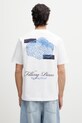 Odzież Filling Pieces t-shirt męski bawełniany Citrus 412620500290.110 biały