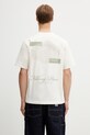 Filling Pieces Citrus t-shirt męski bawełniany beżowy 412620500290.214