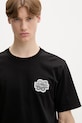 Filling Pieces t-shirt da uomo in cotone Gowtu Tonal nero 422520500167.130