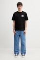 Filling Pieces tricou bărbați din bumbac Gowtu Tonal 422520500167.130 negru