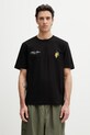 Filling Pieces Pepper t-shirt męski bawełniany czarny 412620500287.130