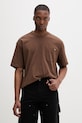 Dickies T-shirt basic męski bawełniany brązowy DK0A4YFC0TB1