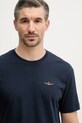 Aeronautica Militare t-shirt bawełniany granatowy TS2522UJ00641