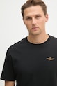 Aeronautica Militare t-shirt bawełniany czarny TS2522UJ00641