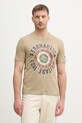 Aeronautica Militare t-shirt bawełniany nadruk zielony TS2538UJ00727