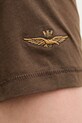 Aeronautica Militare t-shirt bawełniany TS2538UJ00727 brązowy