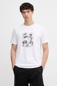 Karl Lagerfeld T-shirt męski bawełniany biały B2M46049