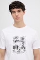 Karl Lagerfeld T-shirt męski bawełniany biały B2M46049