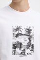 Karl Lagerfeld T-shirt męski bawełniany B2M46049 biały