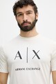 Armani Exchange majica za muškarce od pamuka bež XM002683.AF10356