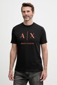 Armani Exchange тениска мъжка памучна черен XM002683.AF10356