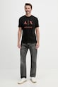Armani Exchange тениска мъжка памучна XM002683.AF10356 черен SS26