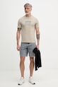 Armani Exchange t-shirt da uomo in cotone XM002452.AF10334 beige SS26