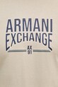 Armani Exchange t-shirt da uomo in cotone XM002452.AF10334 beige