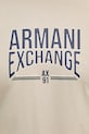 Armani Exchange t-shirt da uomo in cotone XM002452.AF10334 beige