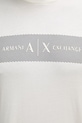 Armani Exchange t-shirt męski bawełniany XM002472.AF10356 beżowy