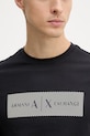 Armani Exchange t-shirt męski bawełniany XM002472.AF10356 granatowy