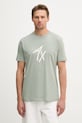 Armani Exchange t-shirt męski bawełniany zielony XM002482.AF10356