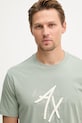 Armani Exchange t-shirt męski bawełniany zielony XM002482.AF10356