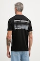 Armani Exchange kratka majica moška bombažna črna XM002490.AF10358