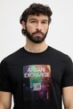 Armani Exchange t-shirt da uomo in cotone nero XM002515.AF10356