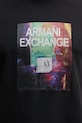 Armani Exchange t-shirt da uomo in cotone XM002515.AF10356 nero