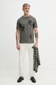 Armani Exchange t-shirt męski bawełniany XM002524.AF10334 zielony SS26