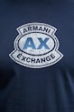 Armani Exchange t-shirt da uomo in cotone XM002776.AF10356 blu navy