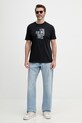 Armani Exchange t-shirt męski bawełniany XM002780.AF10358 granatowy SS26