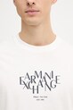 Armani Exchange t-shirt męski bawełniany XM002782.AF10356 beżowy